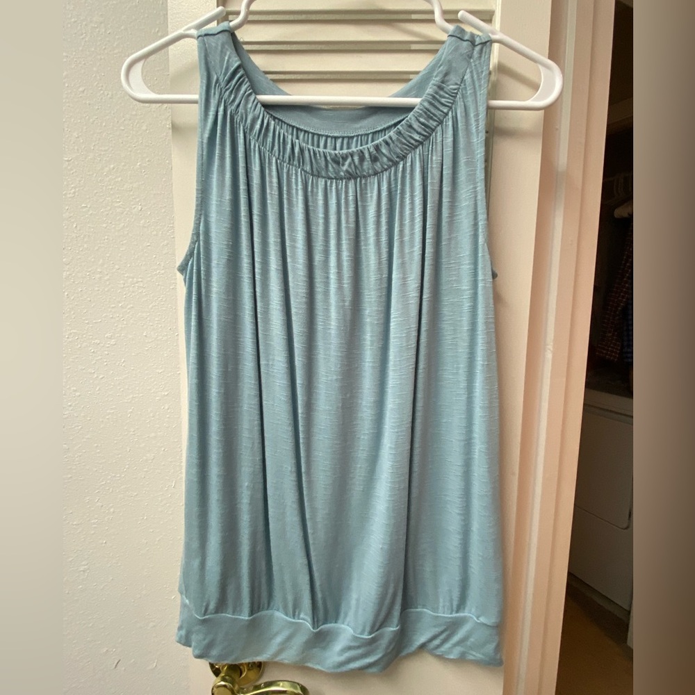 🩵Loft • blue tank top • XS